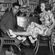 A shoe salesman fits a finalist for the Tonbridge Football Club’s 1950 beauty contest. (Photo: Price/Fox Photos/Getty Images)